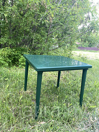 Стол пластиковый квадратный, 800*800 зеленый, фото 2