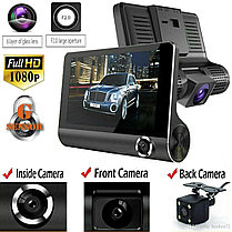 Видеорегистратор c 3-я камерами Longlife Full HD Vehicle BlackBox DVR, фото 3