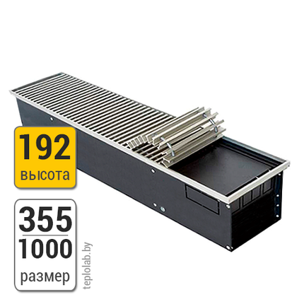 Конвектор внутрипольный Новатерм НТ-В 355-192 1000, фото 2
