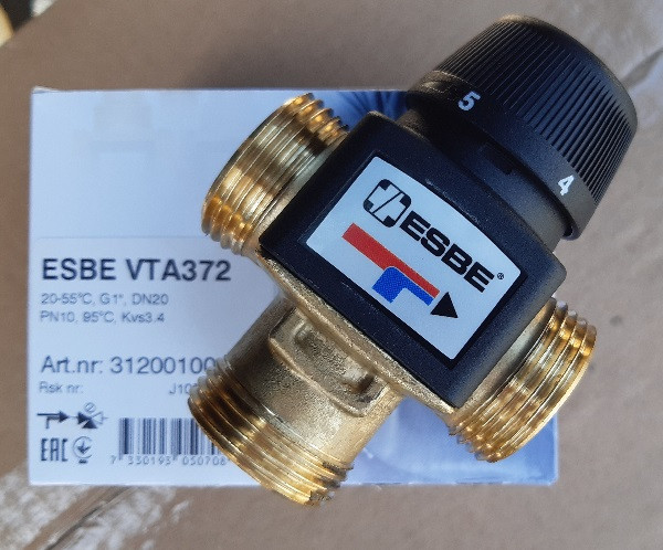 Термостатический смесительный клапан ESBE VTA372 температурный диапазон 20-55°C G 1" артикул 31200100 - фото 4 - id-p90985763