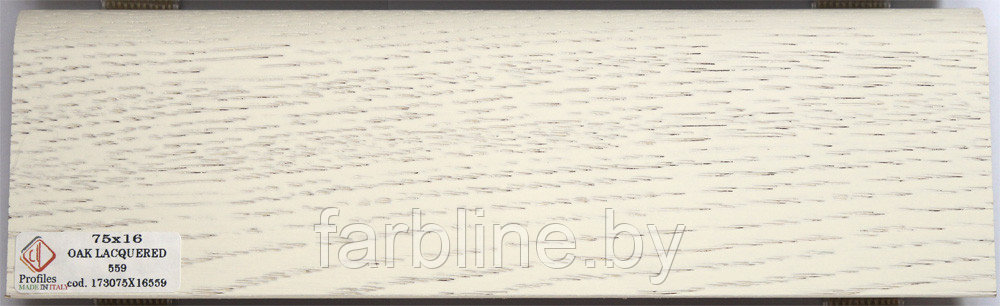 Плинтус шпонированный Дуб ваниль 75х16, Profiles - фото 1 - id-p8458142