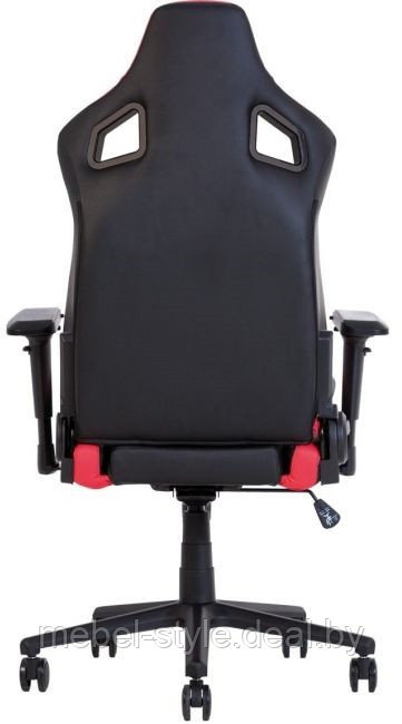 Игровое кресло Лотос S6 черный белый, стул Lotos S 6 в коже ЭКО - фото 7 - id-p126728984