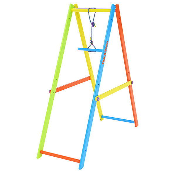 Модуль спортивно-игровой гимнастический с тарзанкой Tigerwood (яркий цветной) - фото 1 - id-p126730395