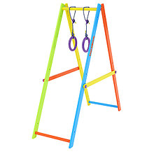 Модуль спортивно-игровой гимнастический с круглыми кольцами Tigerwood (яркий цветной)