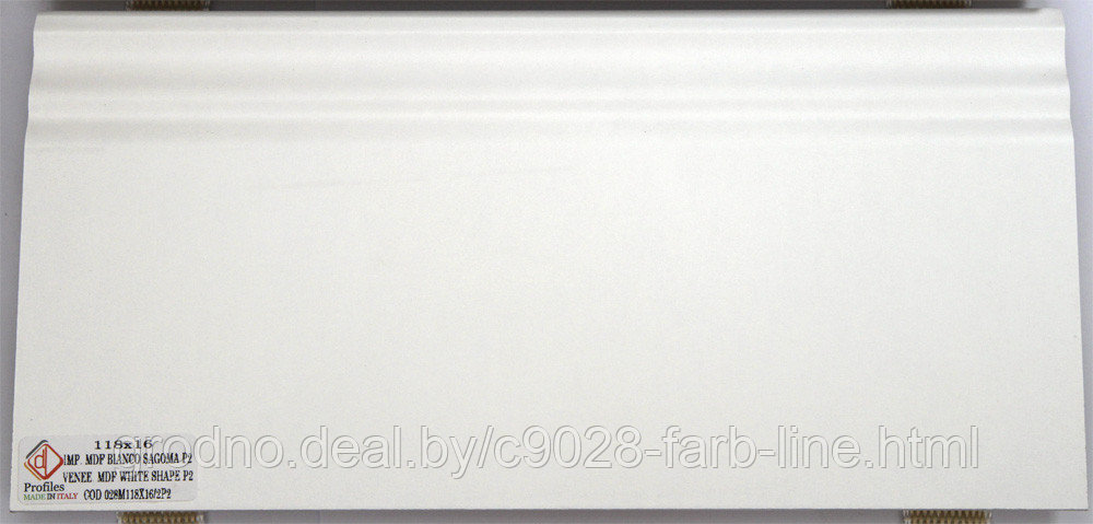 Плинтус шпонированный  Linea Pregio P2 118х16, Profiles