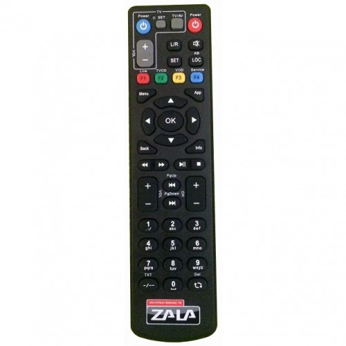 Пульт для приставки IP TV ZALA чёрный - фото 1 - id-p53907195