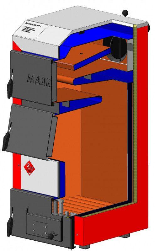 Твердотопливный котел Маяк АОТ Standard Plus 20 кВт - фото 2 - id-p126749564