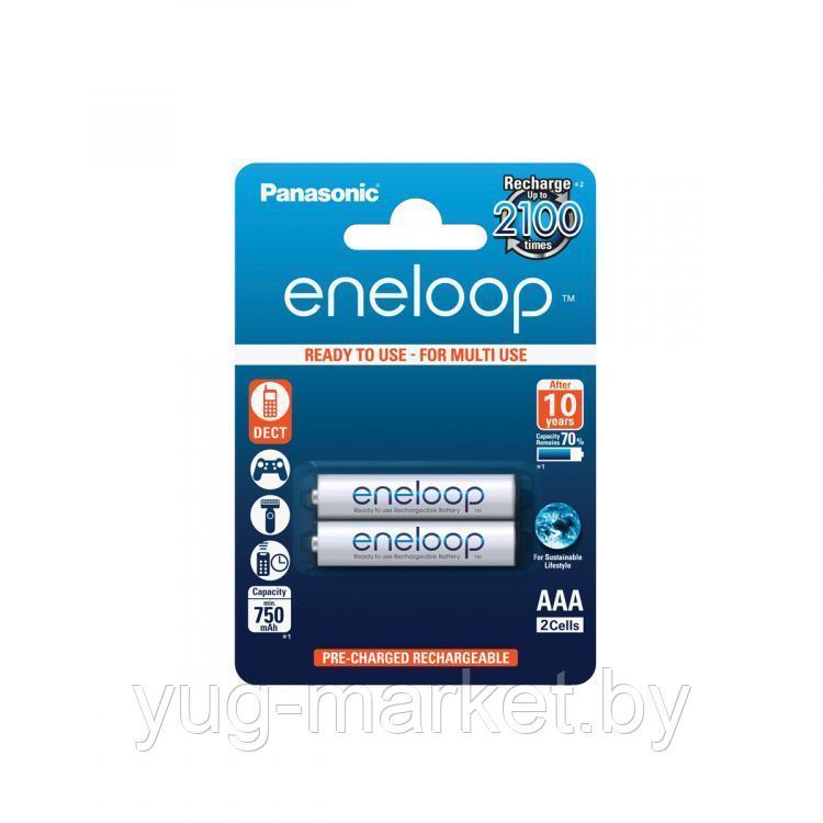 Аккумулятор PANASONIC eneloop AAA 750mAh/BK-4MCCE 2BP