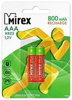 Аккумулятор Mirex HR03 AAA 800mAh 2 шт. (HR03-10-E2)