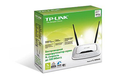 Беспроводной маршрутизатор TP-Link TL-WR841N, скорость до 300 Мбит/с 