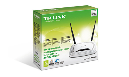 Беспроводной маршрутизатор TP-Link TL-WR841N, скорость до 300 Мбит/с - фото 1 - id-p8464076