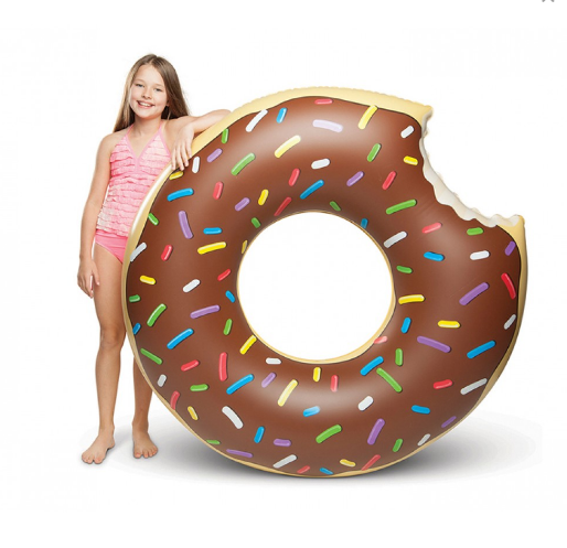 Надувной круг Шоколадный пончик 90 см - фото 5 - id-p126777206