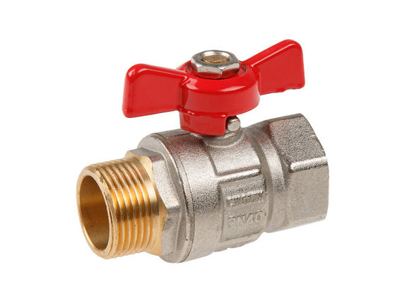 Кран шаровый 3/4" нар.-вн. бабочка PN40 AV Engineering, фото 2