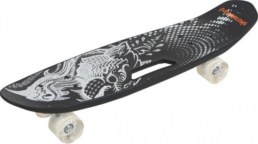 Скейтборд PENNY BOARD Пенниборд принт 65 см полиуретановые светящиеся колеса