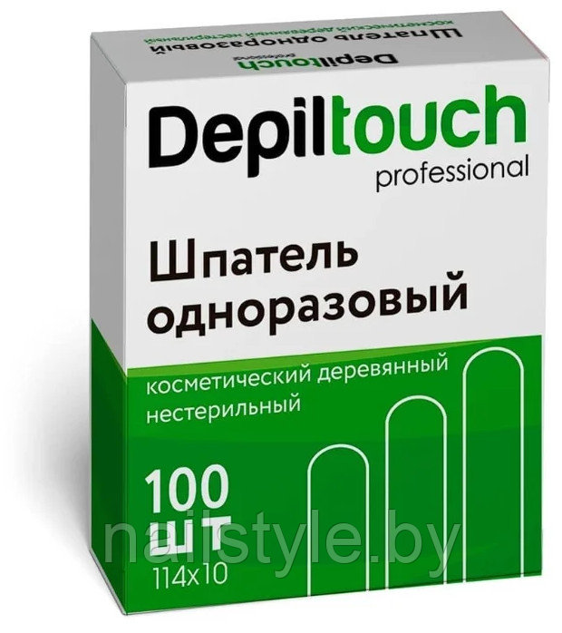 ШПАТЕЛЬ ДЕРЕВЯННЫЙ МАЛЫЙ 114*10ММ 100 ШТ. DEPILTOUCH 87806