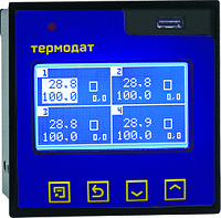 Термодат-17Е6 - двух- или четырехканальный программный ПИД-регулятор температуры и электронный самописец с гра
