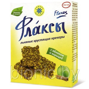 Флаксы с яблоком и корицей "Компас Здоровья", 150г 1/14, фото 2