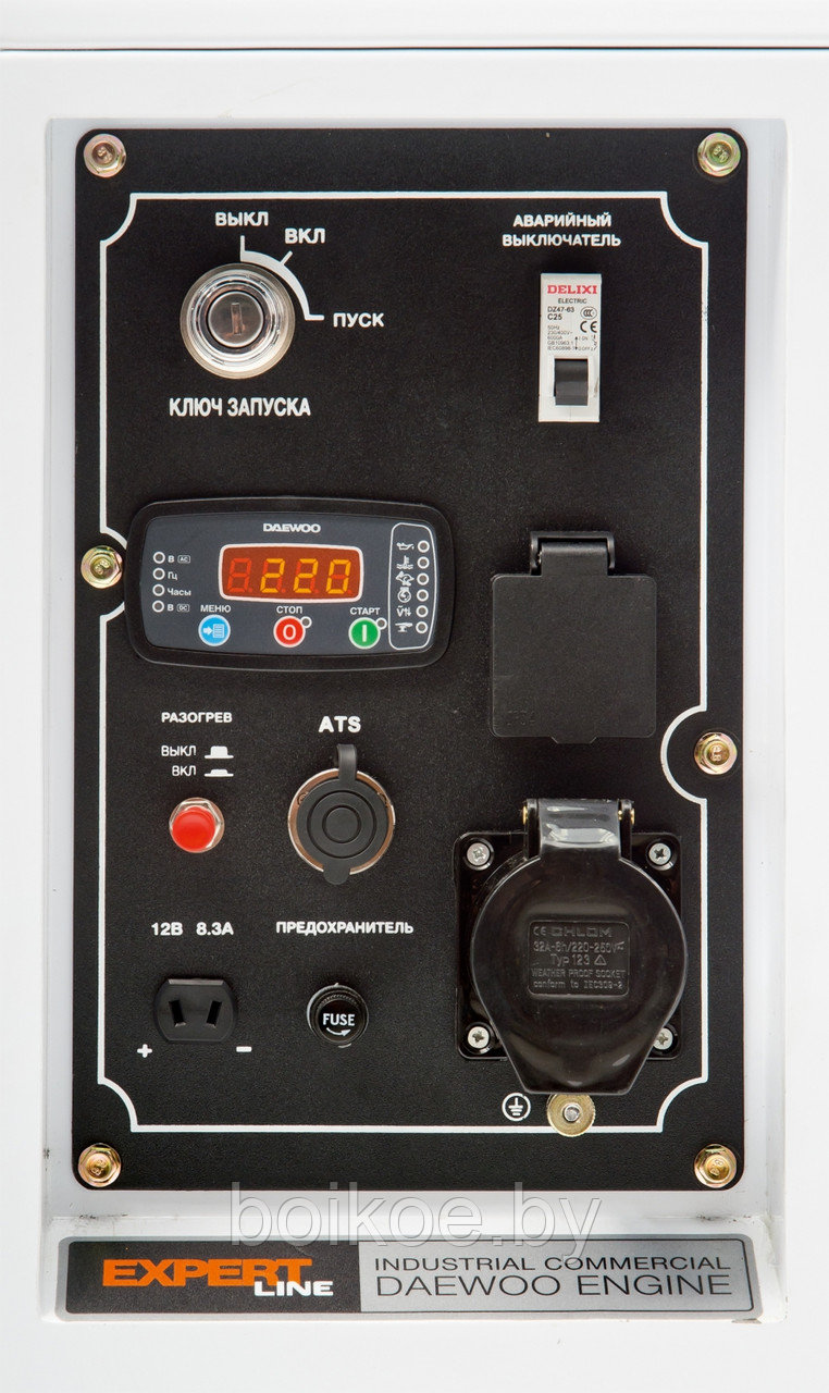 Генератор дизельный DAEWOO DDAE9000SSE (7 кВт, 220В) - фото 4 - id-p126909211