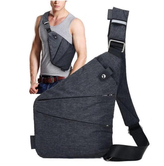 Мужская сумка-кобура через плечо NIID FINO (Темно-серая) - фото 1 - id-p126911636