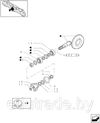 Фланец CASE, NEW HOLLAND 85808300, фото 2