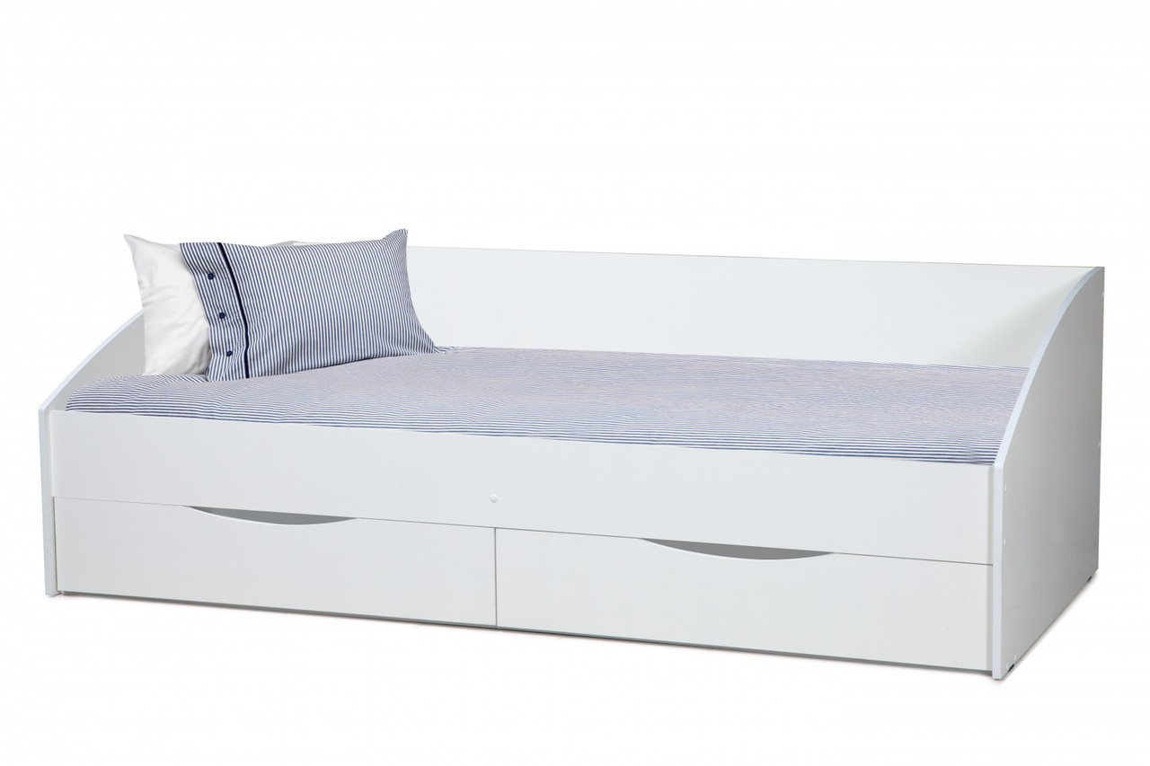 Кровать Олмеко Фея с ящиками (белый) - фото 1 - id-p126918819