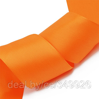 Лента Ideal репсовая в рубчик шир.50мм цв. 751 ярк.оранжевый уп.27,42м