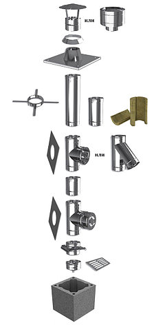 Система Дымохода "HotSteeL Uniwersal" система EU (Economy), фото 2