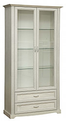 Шкаф с витриной Олмеко 32.05 Сохо (бетон пайн белый)