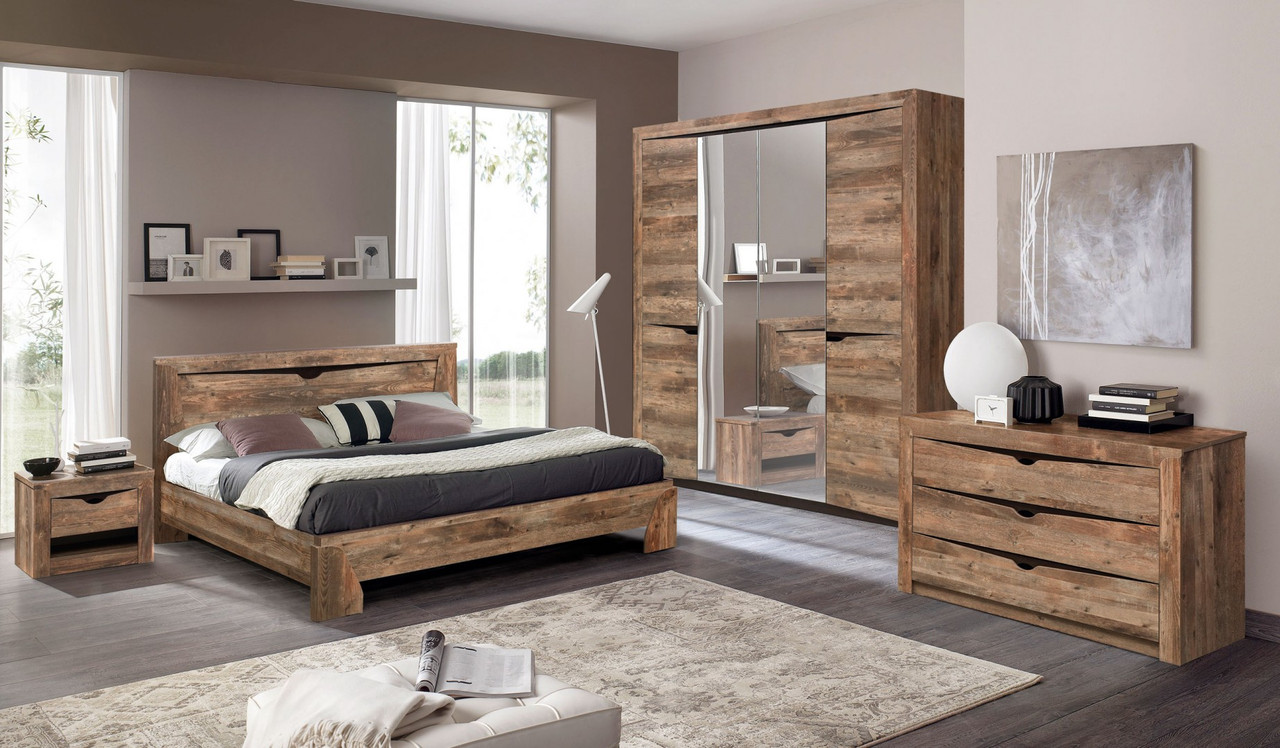 Комплект мебели для спальни Олмеко Лючия 4-х дверный (кейптаун / венге) - фото 2 - id-p126916408