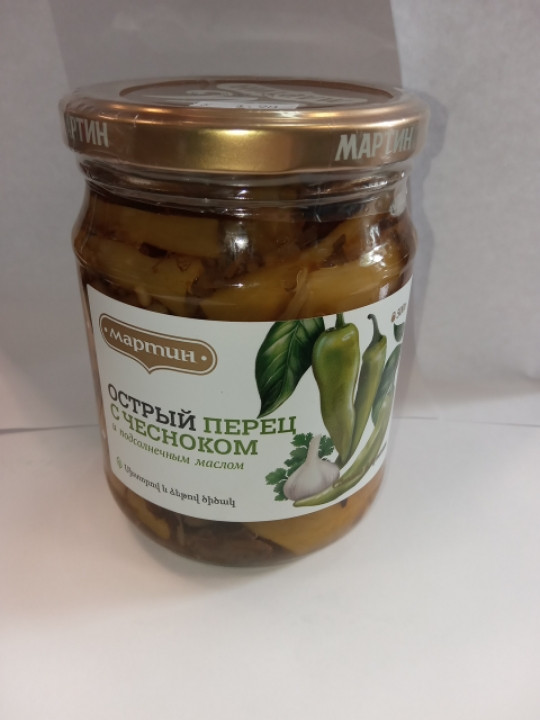 Острый перец с чесноком 500гр. Армения