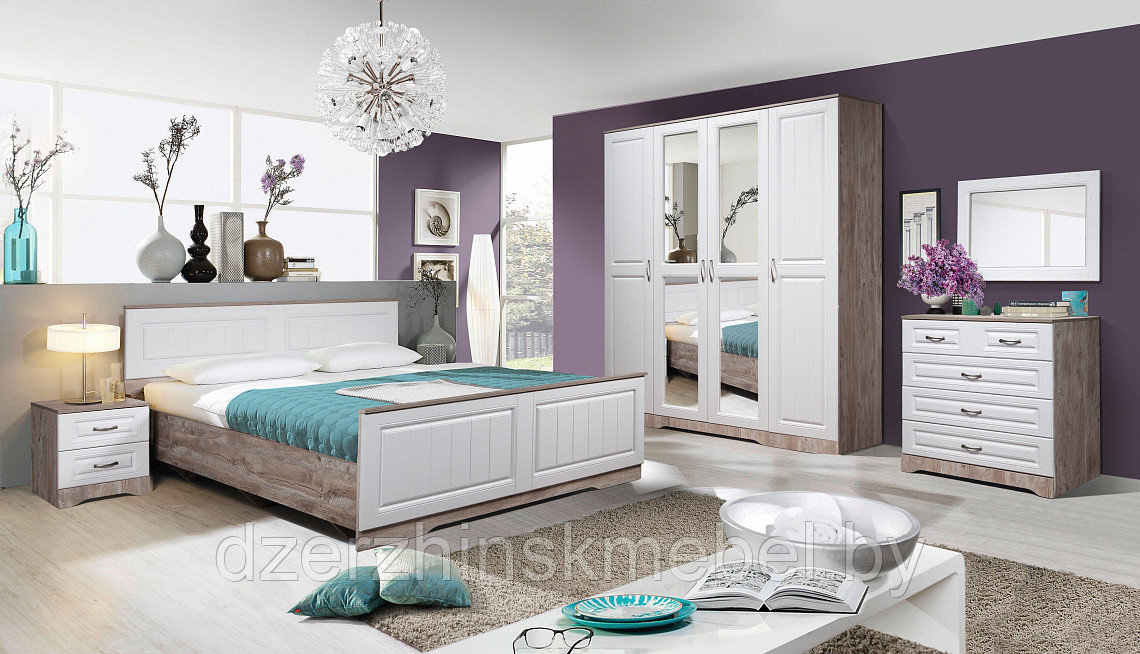 Кровать от набора мебели для жилой комнаты "Марсела"  0648.10 .Производство Калинковичский МК