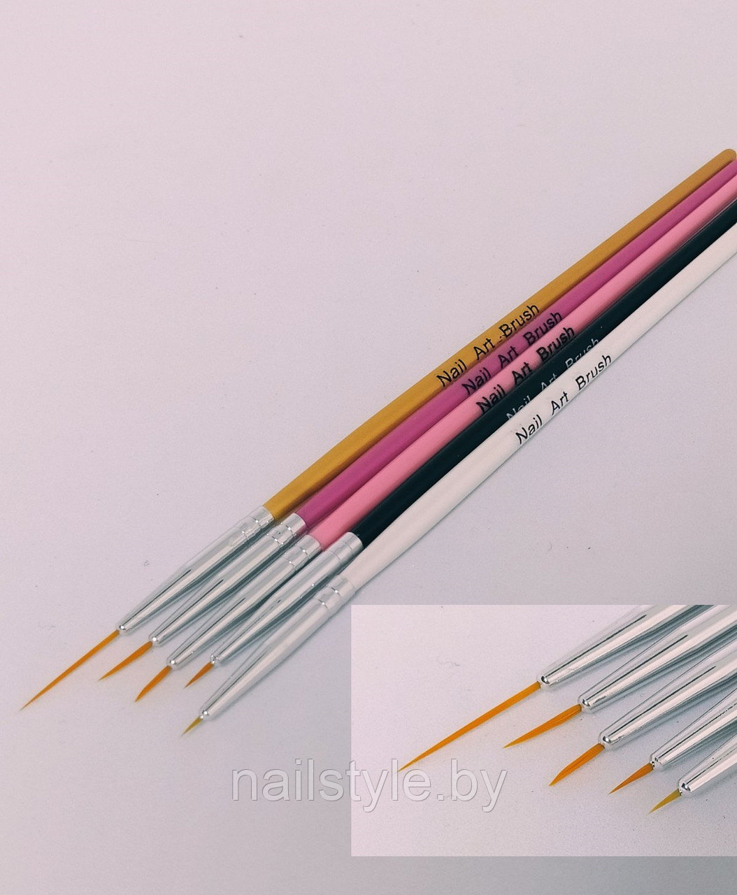 НАБОР КИСТЕЙ ДЛЯ РИСОВАНИЯ NAIL ART BRUSH, 5 ШТ.