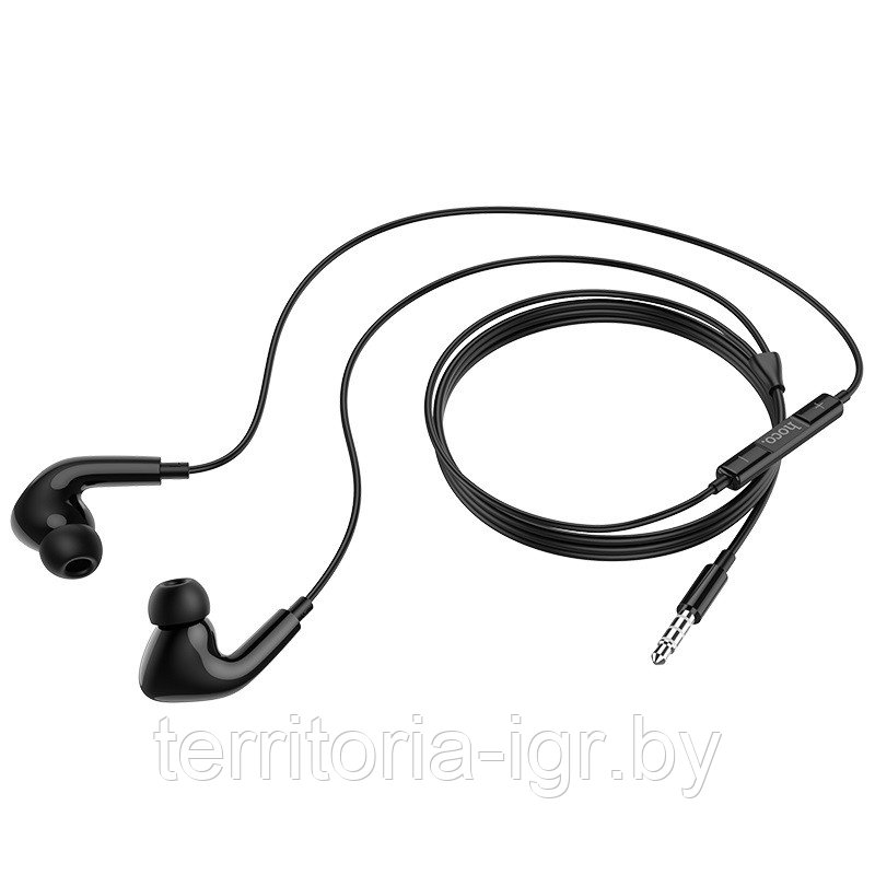 Гарнитура M1 EarPods Pro Jack 3.5мм. черный Hoco - фото 3 - id-p127021423