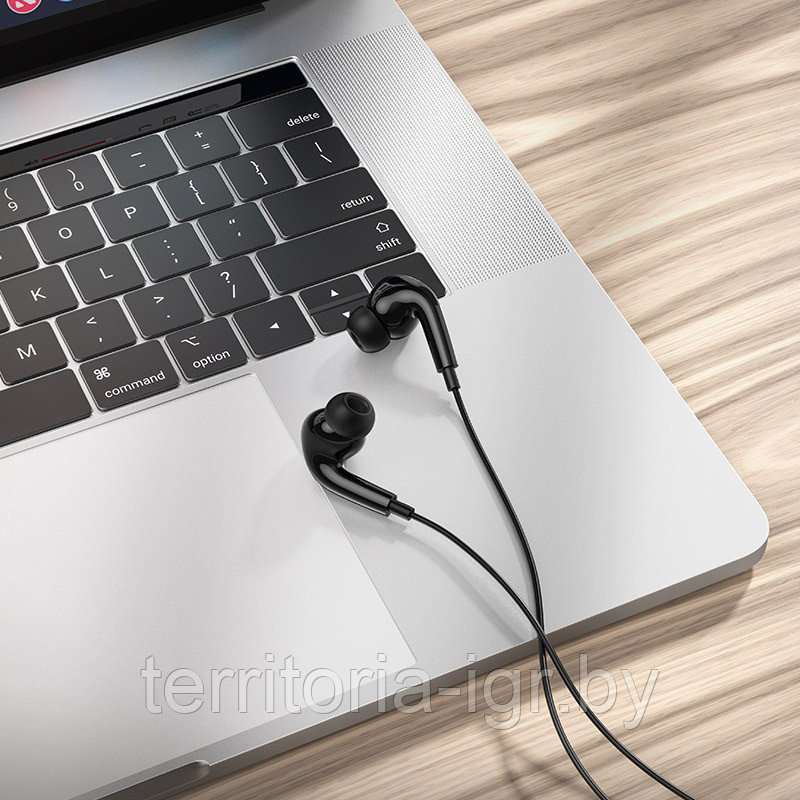 Гарнитура M1 EarPods Pro Jack 3.5мм. белый Hoco - фото 5 - id-p127021501