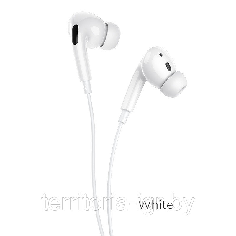 Гарнитура M1 EarPods Pro Jack 3.5мм. белый Hoco - фото 2 - id-p127021501