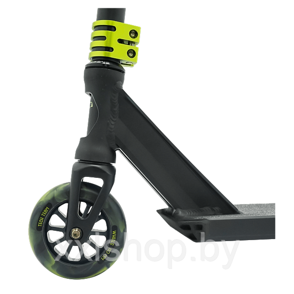 Трюковой самокат Tech Team Aker 2020 Black/Green - фото 4 - id-p127021640