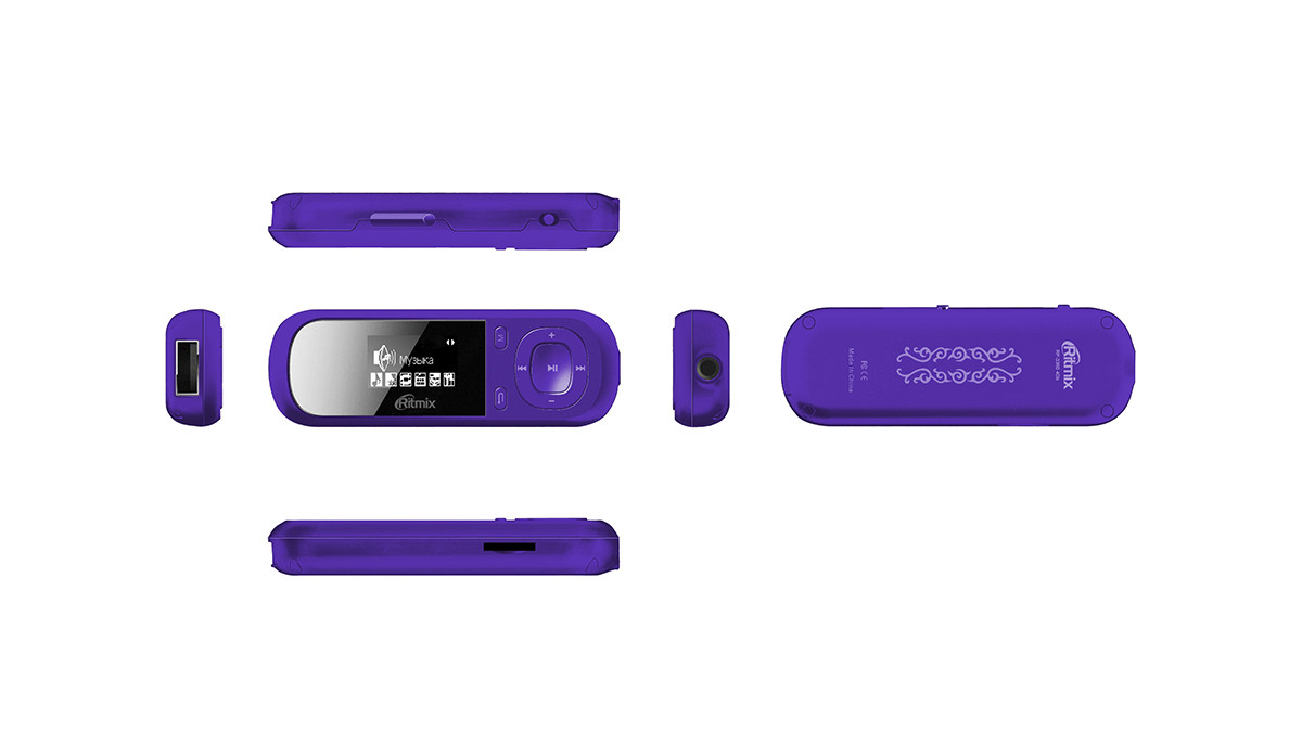 MP3-плеер Ritmix RF-3360 4Gb Violet, FM-радио, диктофон, MicroSD - фото 3 - id-p127021673