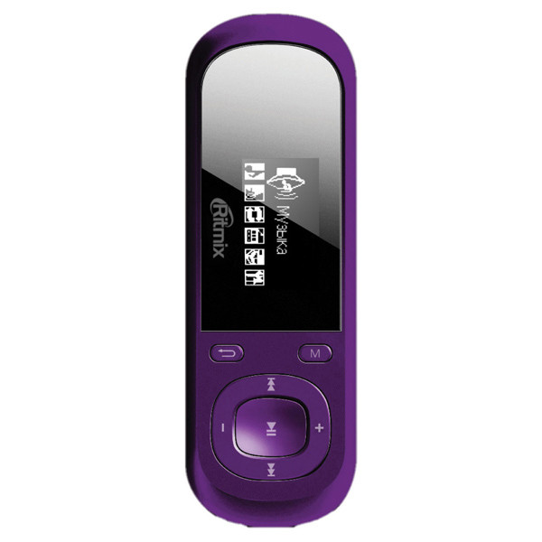 MP3-плеер Ritmix RF-3360 4Gb Violet, FM-радио, диктофон, MicroSD