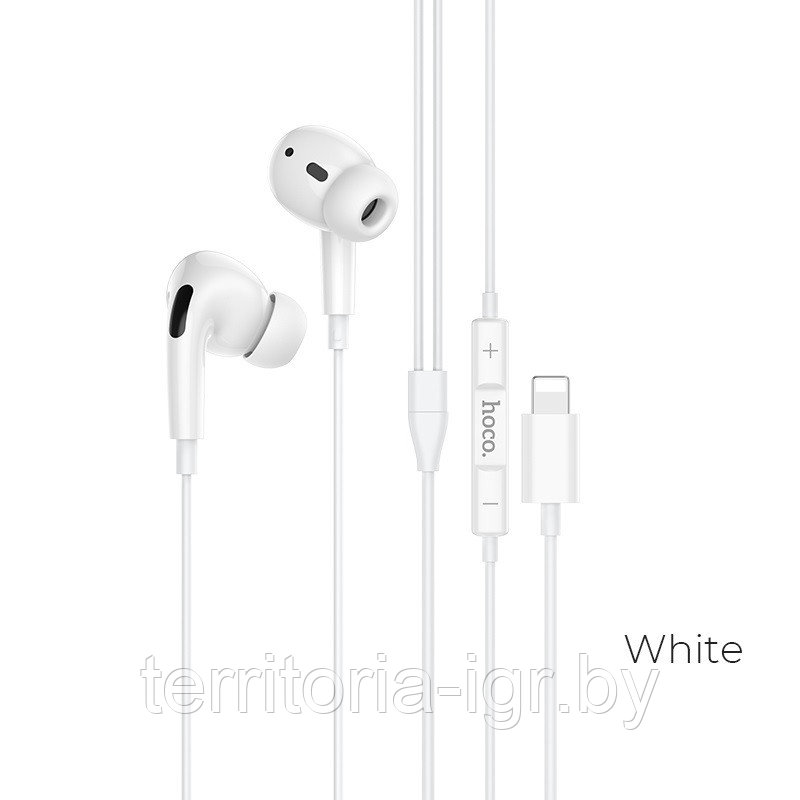 Гарнитура M1 EarPods Pro Lightning белый Hoco - фото 2 - id-p127021672