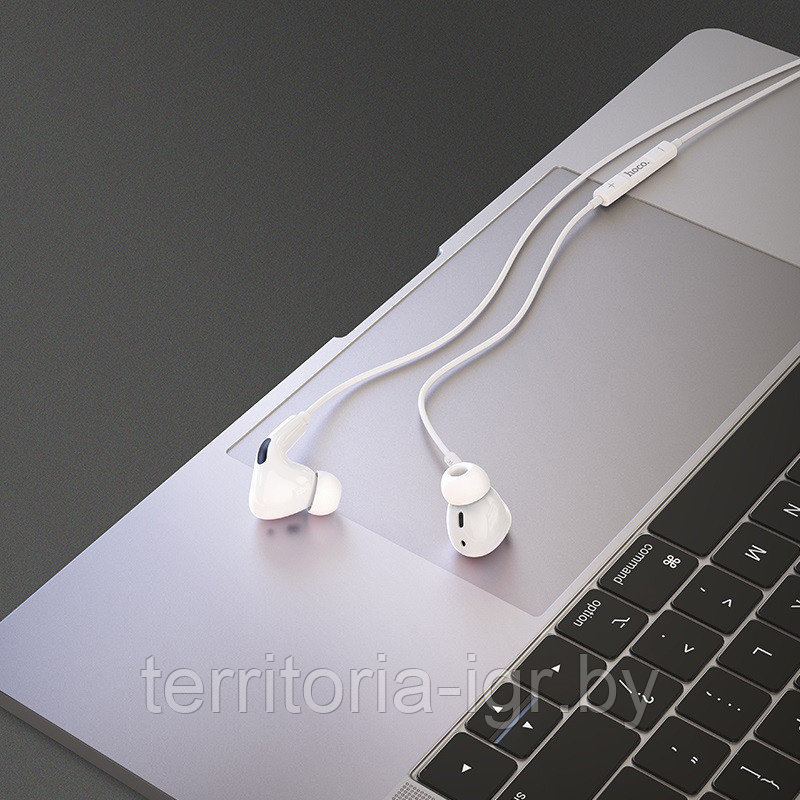 Гарнитура M1 EarPods Pro Lightning белый Hoco - фото 5 - id-p127021672