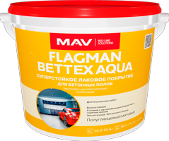 Лак суперстойкое покрытие FLAGMAN BETTEX AQUA (бесцветный полуглянцевый) 5 л.