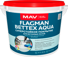 Краска FLAGMAN BETTEX AQUA суперстойкое покрытие (белый матовый) 1 л.