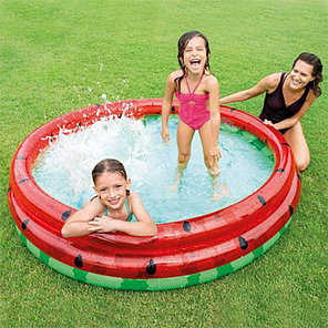 Детский надувной круглый бассейн "Арбуз" Intex (размер 168*38см), фото 2