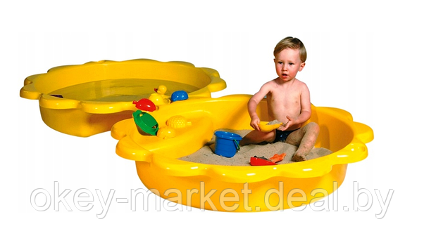 Детская песочница-бассейн Paradiso Toys с крышкой, фото 3