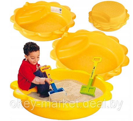 Детская песочница-бассейн Paradiso Toys с крышкой, фото 2