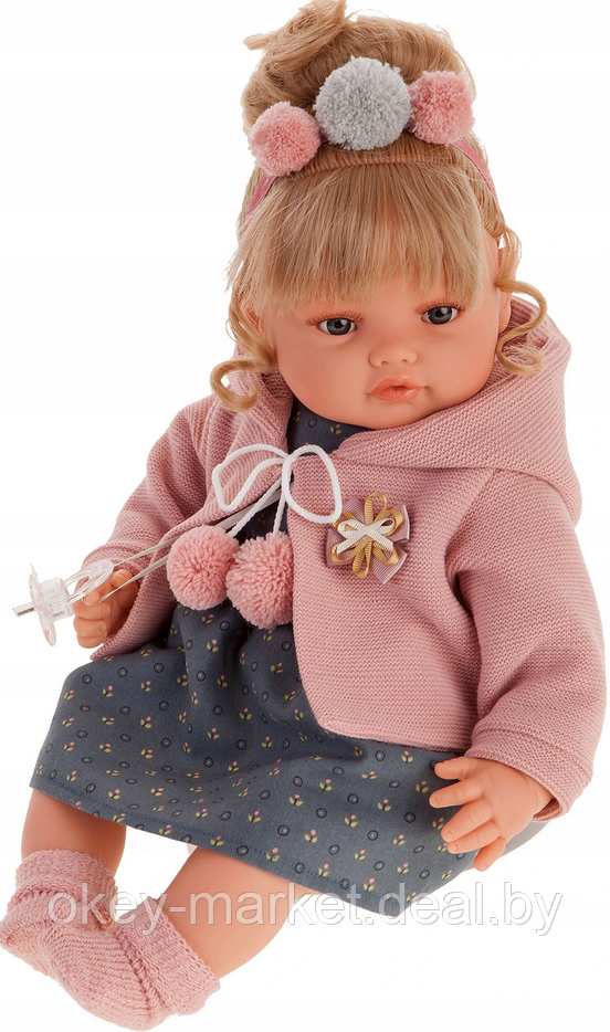 Кукла Antonio Juan Бэнни Весенний наряд , плачет, 42 см - фото 2 - id-p127059272