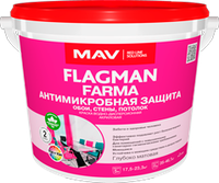 Краска антимикробная защита FLAGMAN FARMA 11 л.