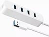 Адаптер-сплиттер Xiaomi Mijia USB 3.0 Splitter (White), фото 3