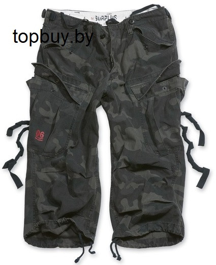 Шорты ENGINEER VINTAGE 3/4 black camo