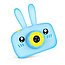 Детская цифровая камера GSMIN Fun Camera Rabbit (Розовый, голубой, желтый,белый), фото 7